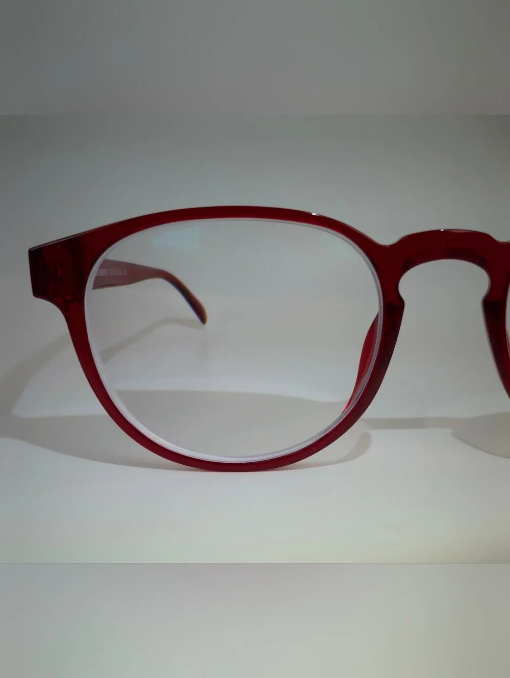 Hawthorne. Candy Apple Red Round Petite Women's Eyewear.